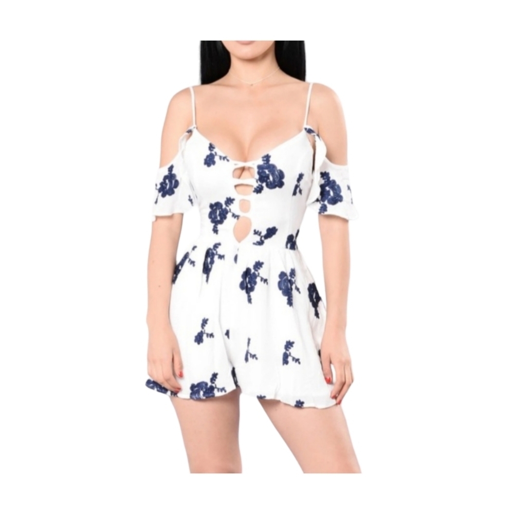 Floral Romper From Fashion Nova